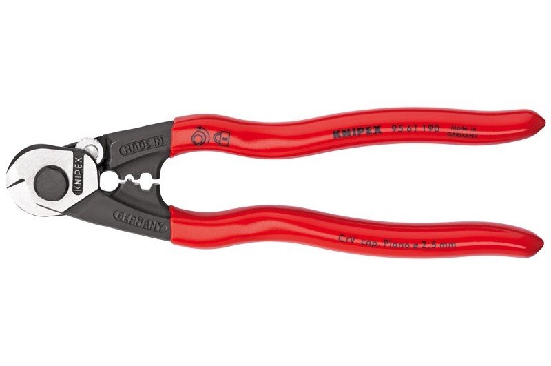 Ножницы Knipex KN-9561190 для резки проволочных тросов кованые