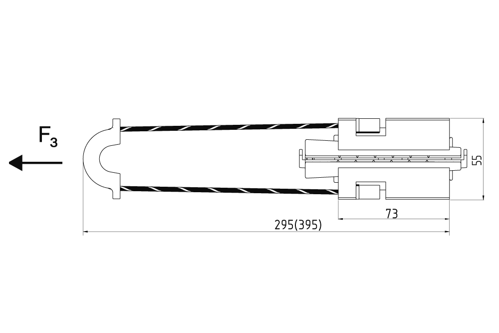 Натяжной клиновый зажим РА-8-CТ/300