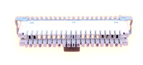 Размыкаемый плинт Sembanx 2/10 SMB-TM-005-BP-10 LSA-PLUS, маркировка 1…0