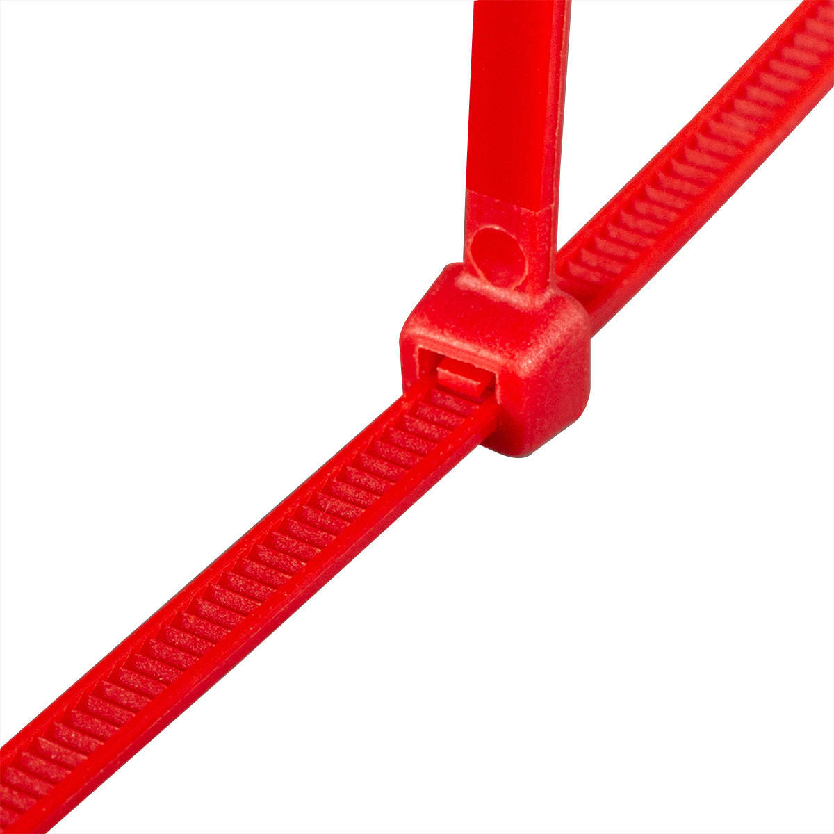 Стяжка нейлоновая Fortisflex КСС красная (100шт)